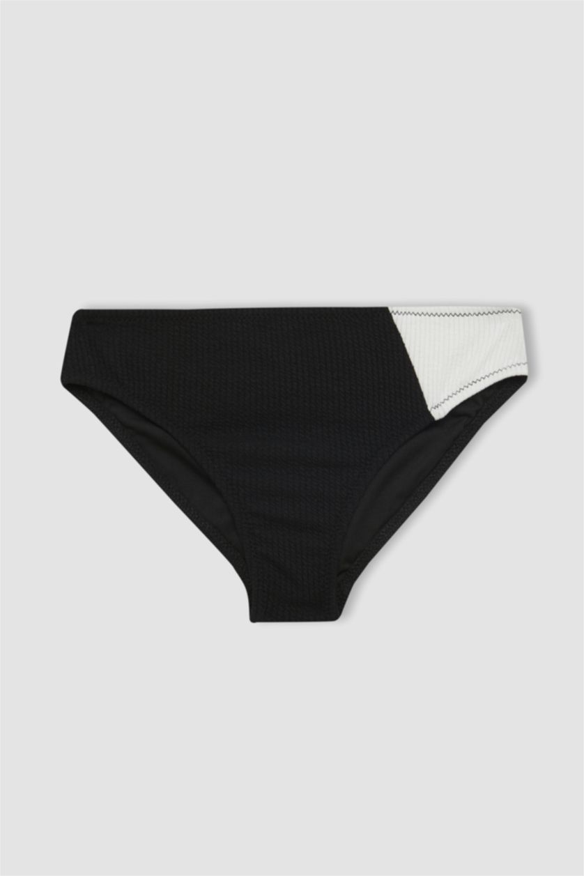 Kız Çocuk - Genç Kız Siyah Kız Çocuk Tek Omuzlu Bikini Takımı