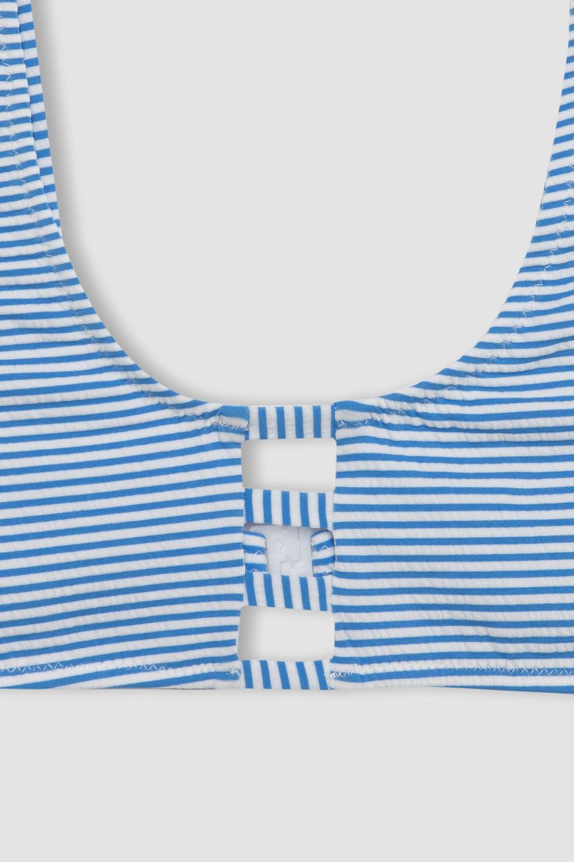 GIRLS & TEENS Blue Girl Striped 2 Piece Bikini Set