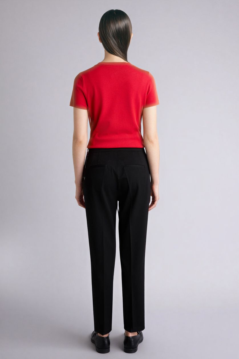 Kadın Siyah Normal Bel Bilek Boy Pantolon