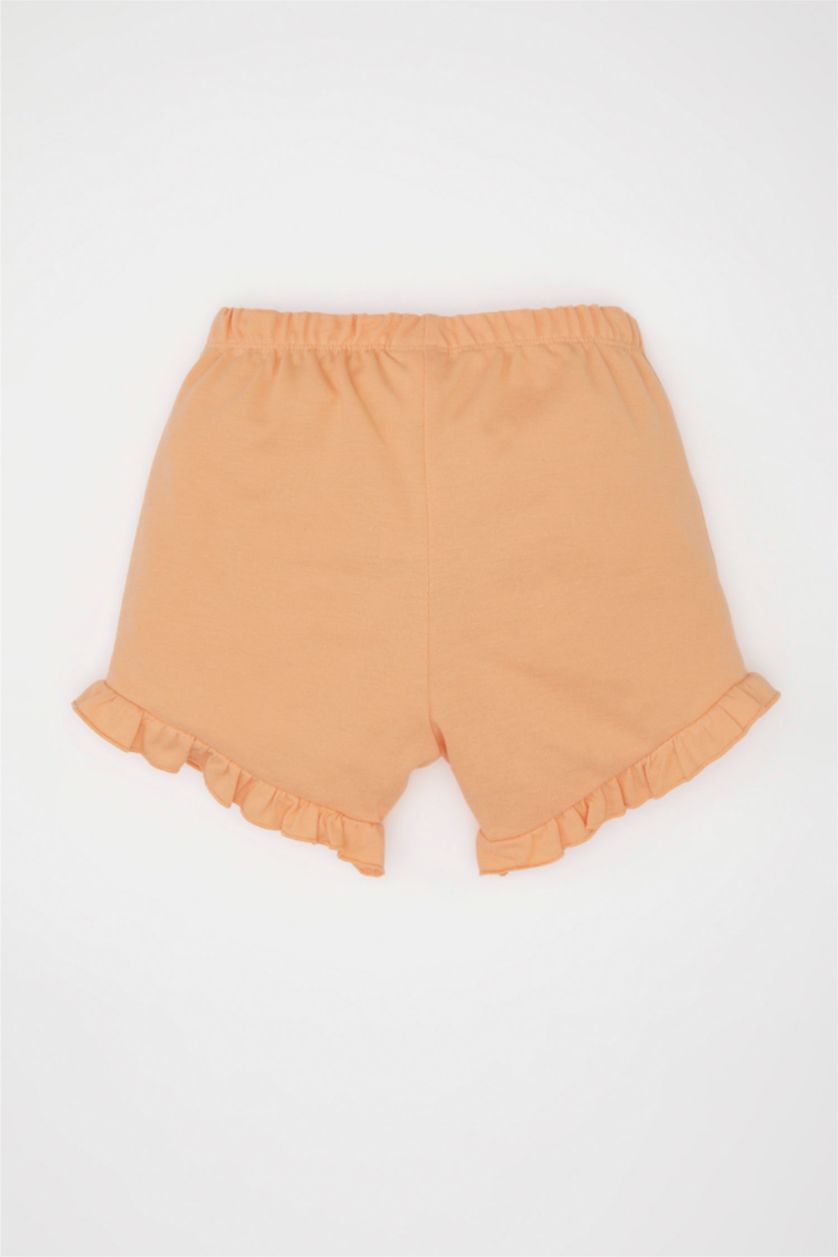 BÉBÉ FILLE Orange Clair Short Piquer
