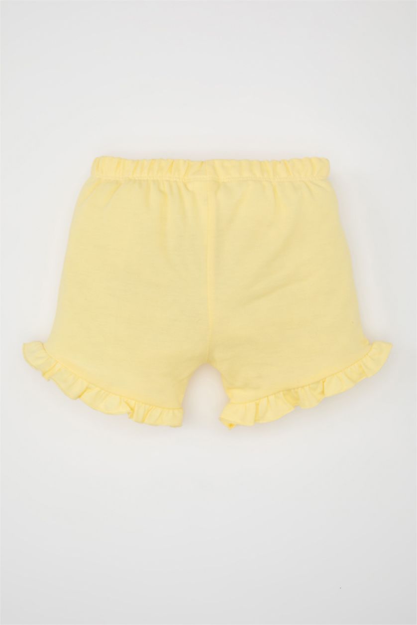 BABY GIRL Yellow Baby Girl Pique Shorts