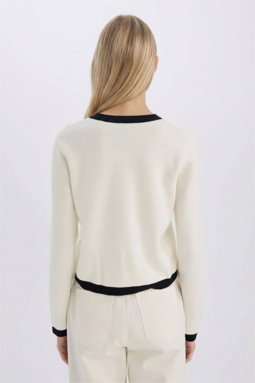 نساء بيج فاتح Regular Fit Cardigan