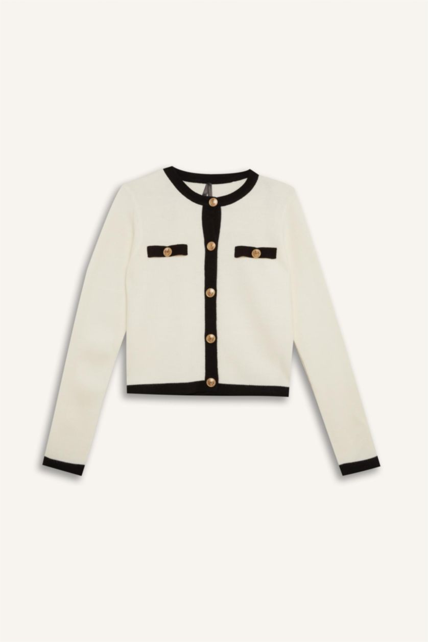 نساء بيج فاتح Regular Fit Cardigan