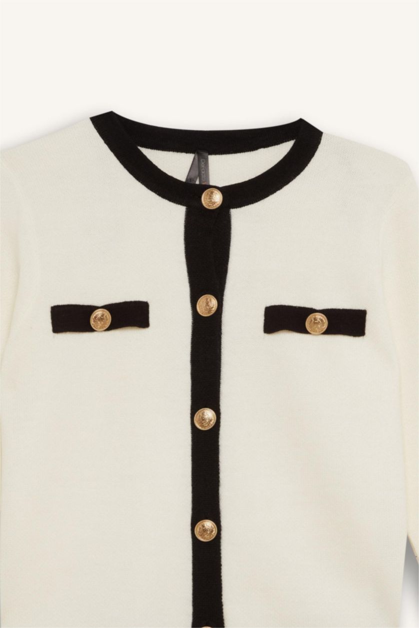 نساء بيج فاتح Regular Fit Cardigan