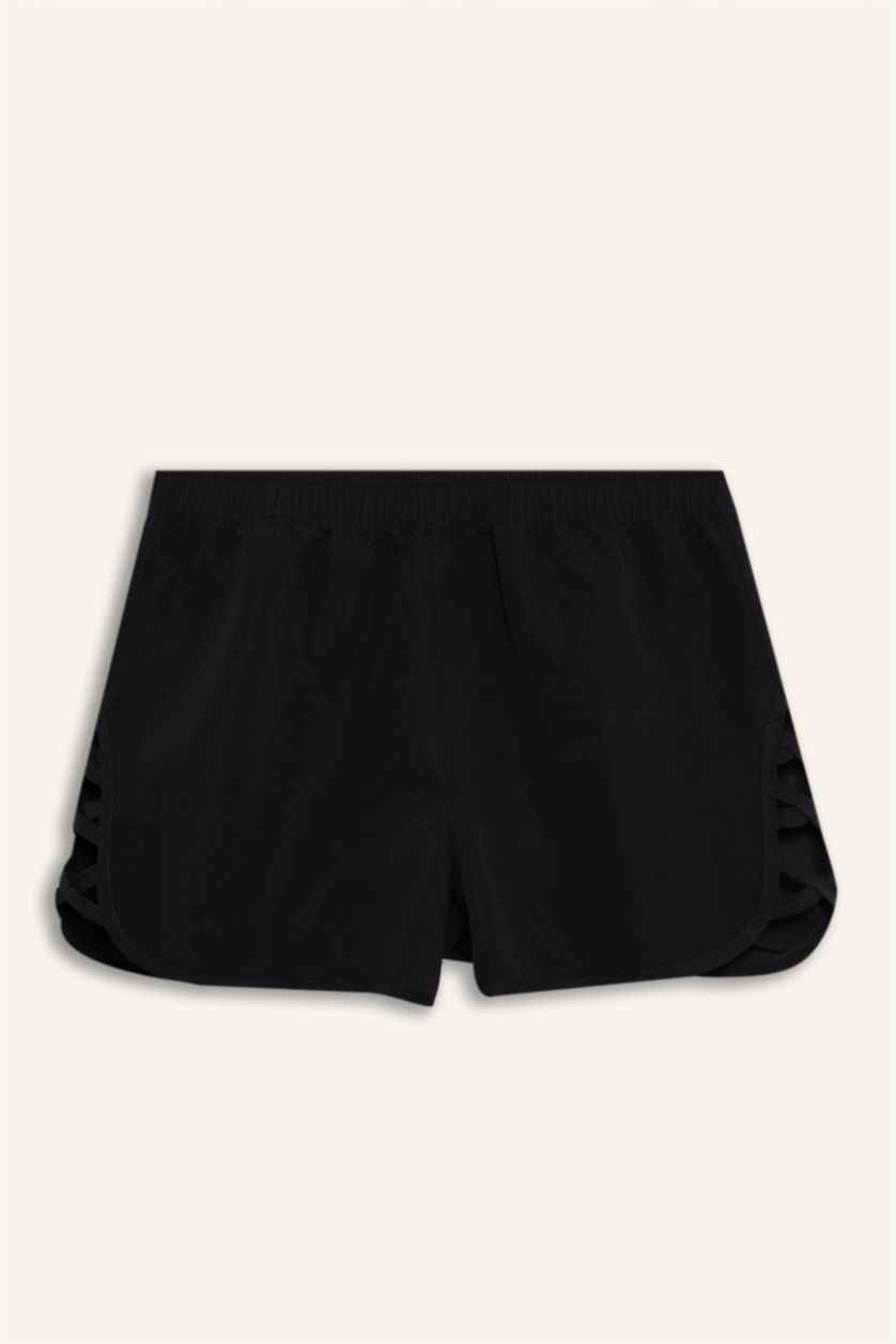 Әйелдерге қара Regular Fit теңіз шорты