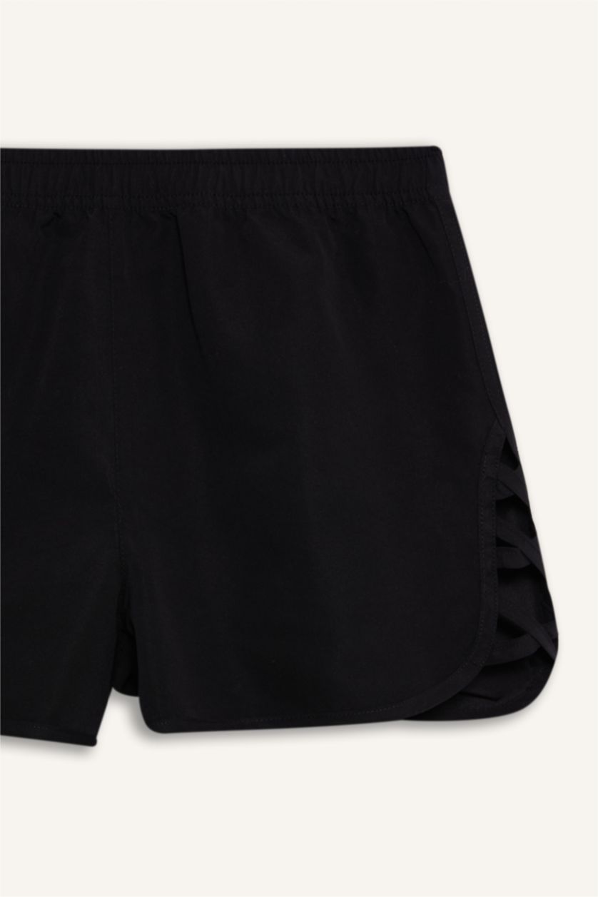 Әйелдерге қара Regular Fit теңіз шорты