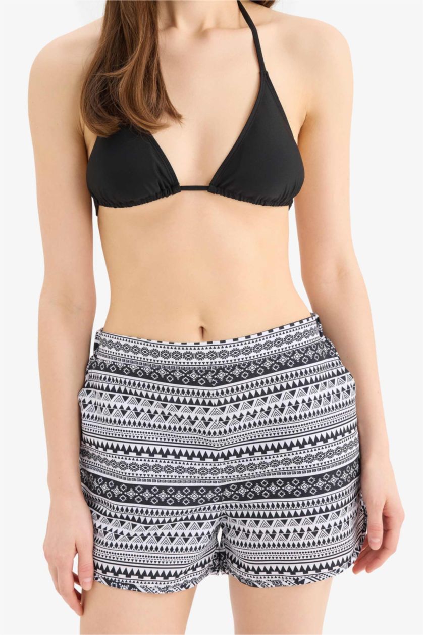 Женщины Черный Плавки-шорты с этническим принтом, коллекция Fall in Love