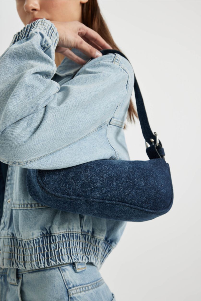 حريمي أزرق شنطة كتف حريمي جينز أزرق