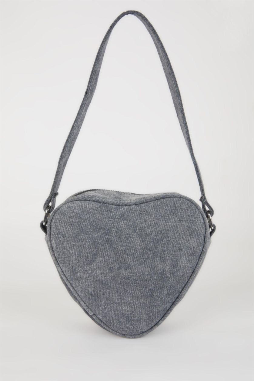 WOMAN Grey Woman Denim Shoulder Bag