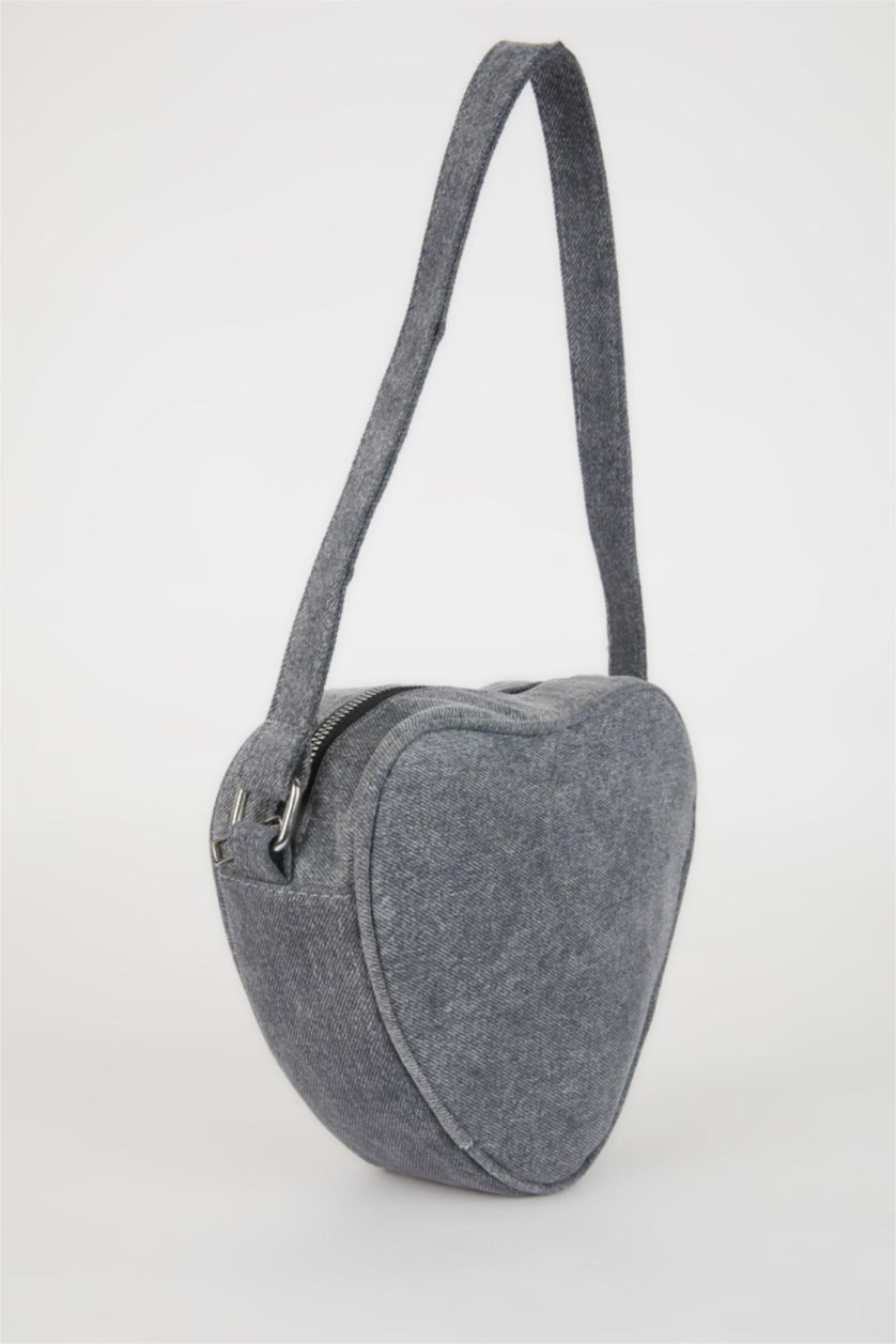 WOMAN Grey Woman Denim Shoulder Bag