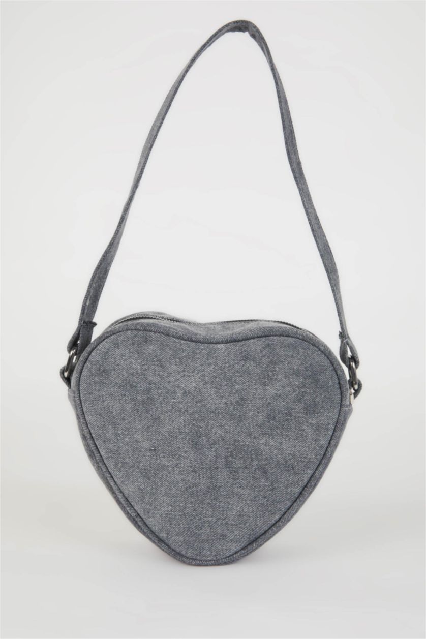 WOMAN Grey Woman Denim Shoulder Bag