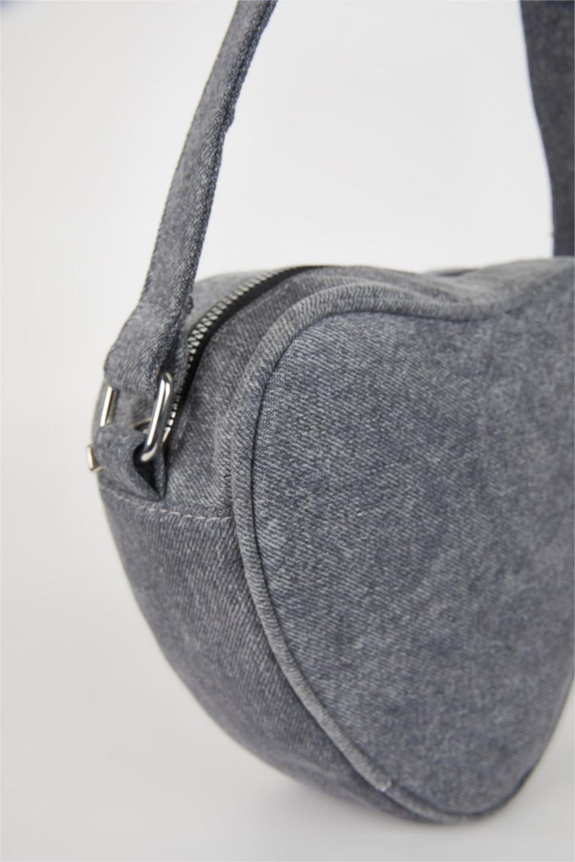 WOMAN Grey Woman Denim Shoulder Bag
