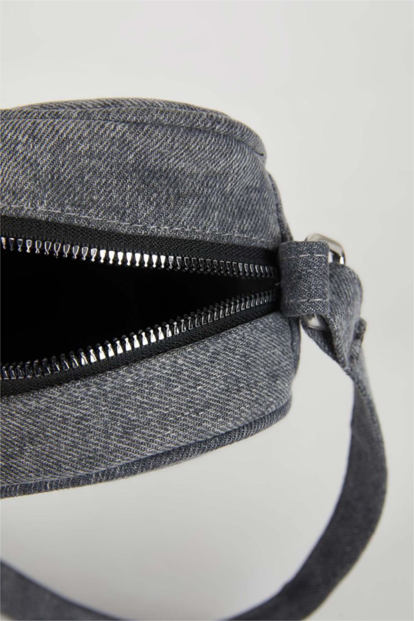 WOMAN Grey Woman Denim Shoulder Bag