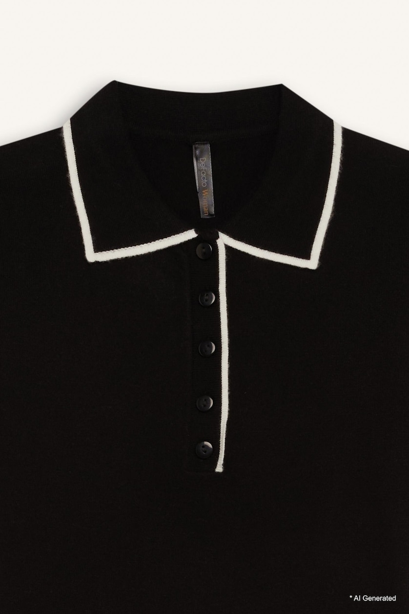Women Black Slim Fit Pullover