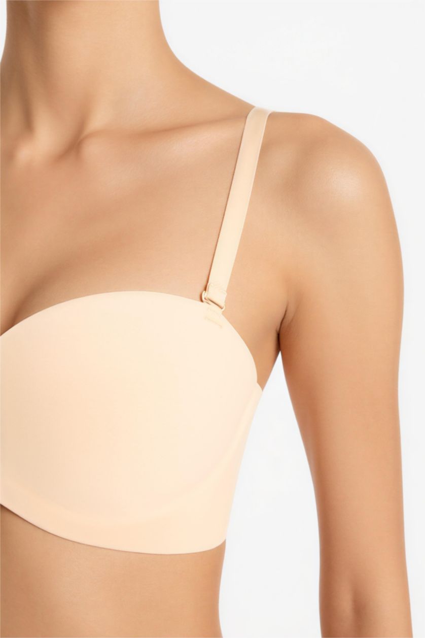FEMME Beige Soutien-gorge push-up avec bretelles