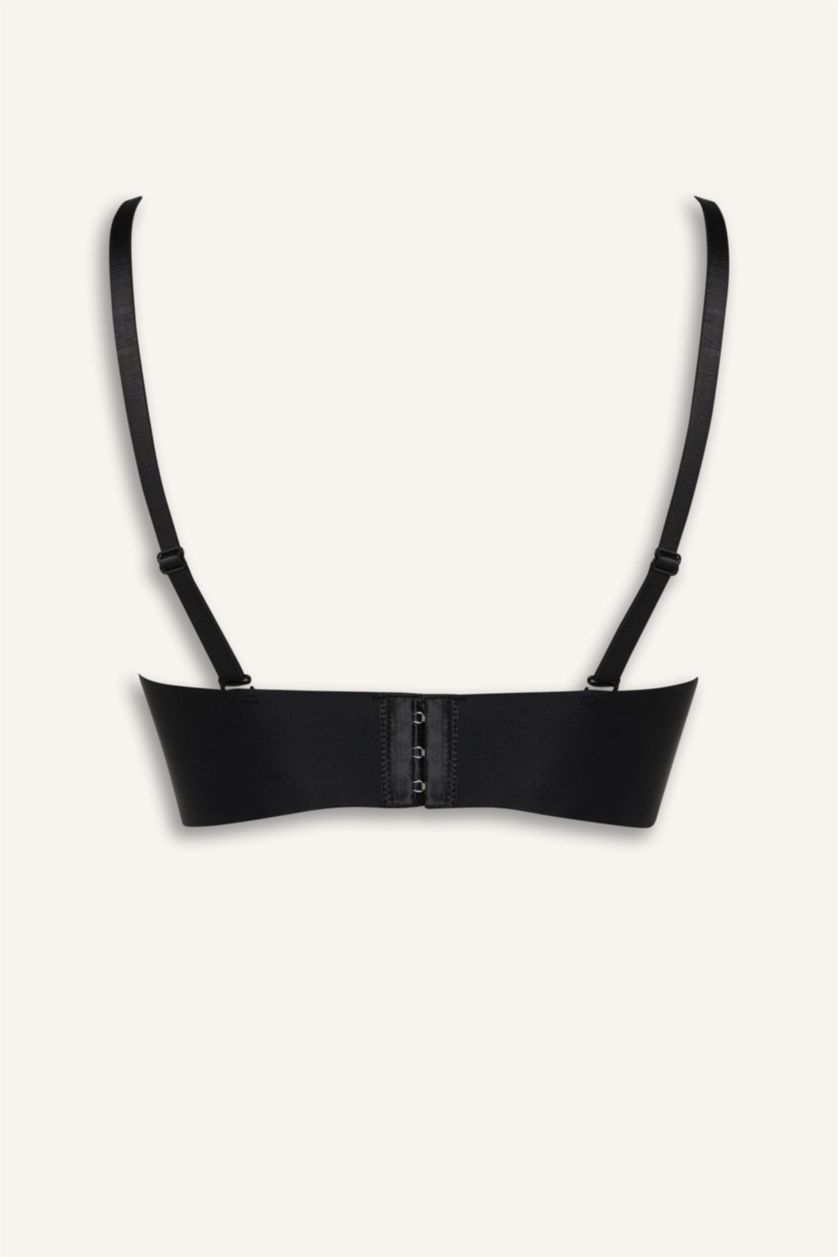 WOMAN Black Fall in Love Push Up Strapless Bra