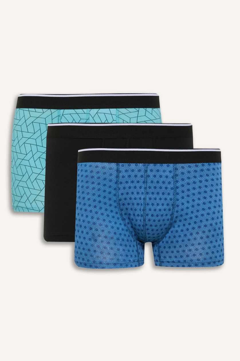 MAN Indigo Printed 3 Piece Boxers