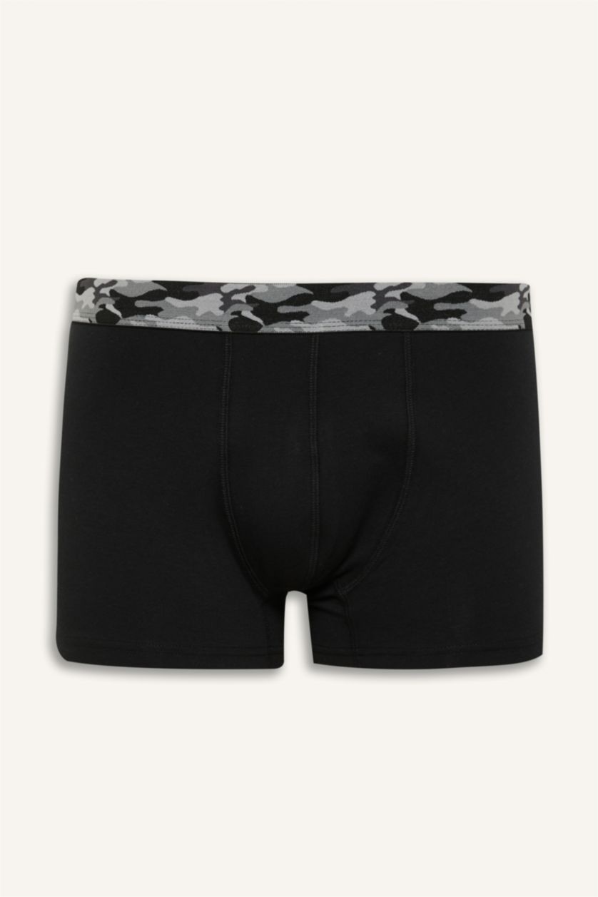 Erkek Siyah Regular Fit 3'lü Boxer