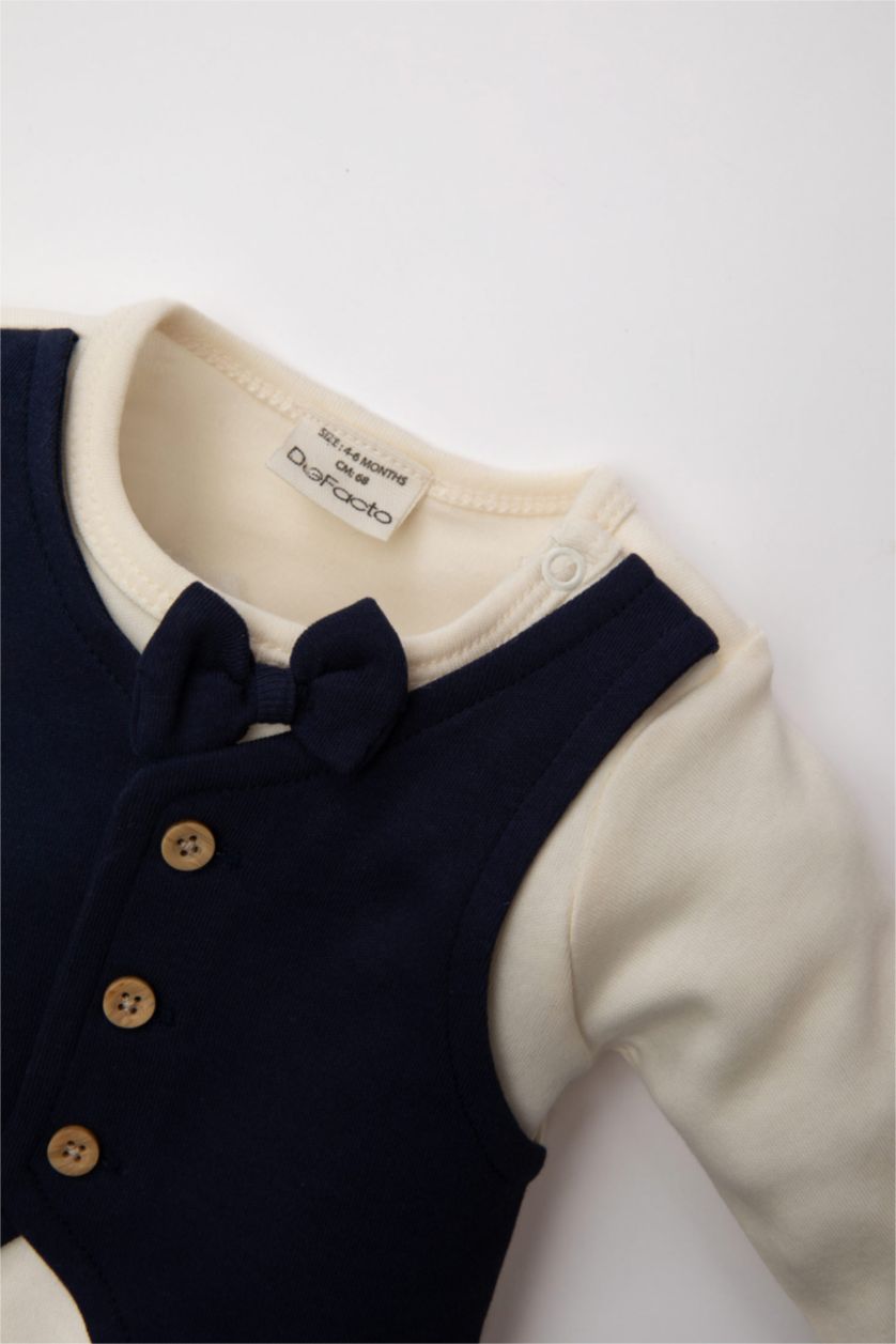 BABY GIRL NAVY Baby Boy Snap Body Sweatpants 2 Piece Set