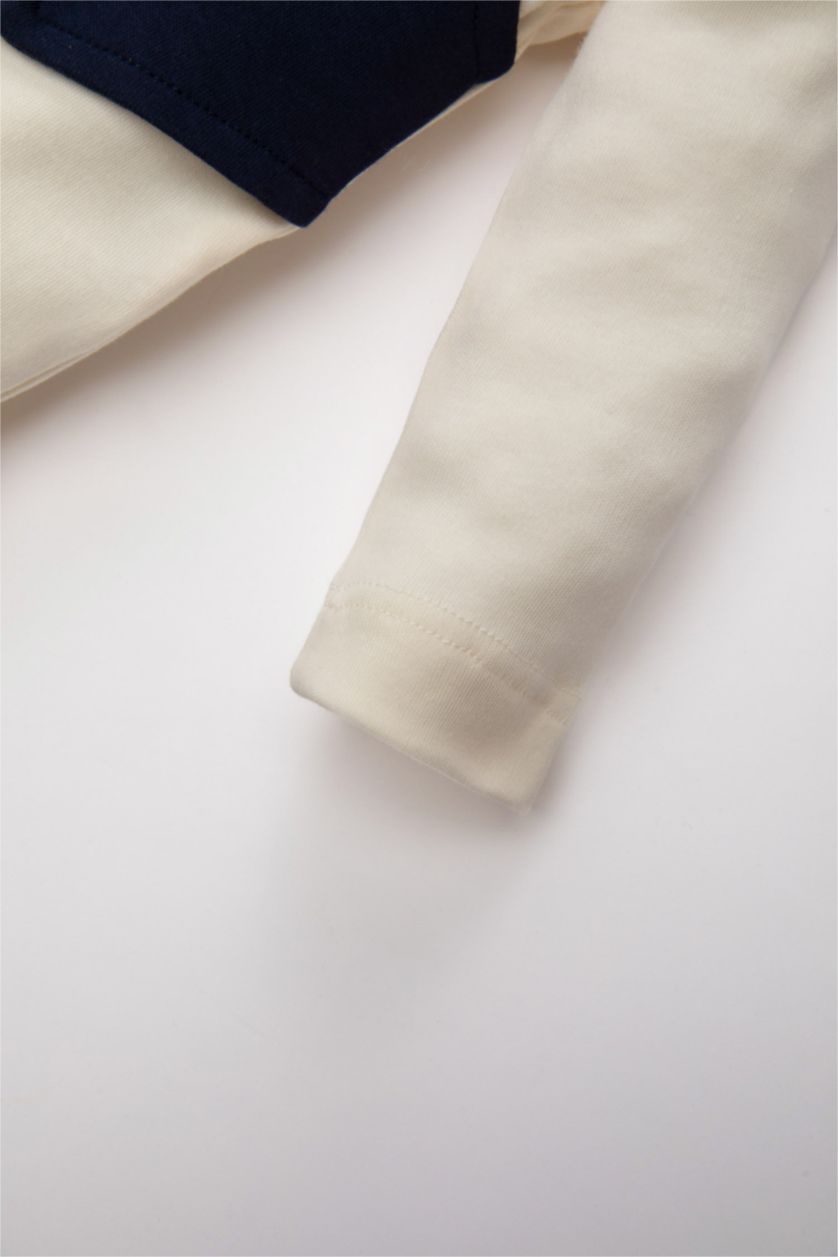 BABY GIRL NAVY Baby Boy Snap Body Sweatpants 2 Piece Set