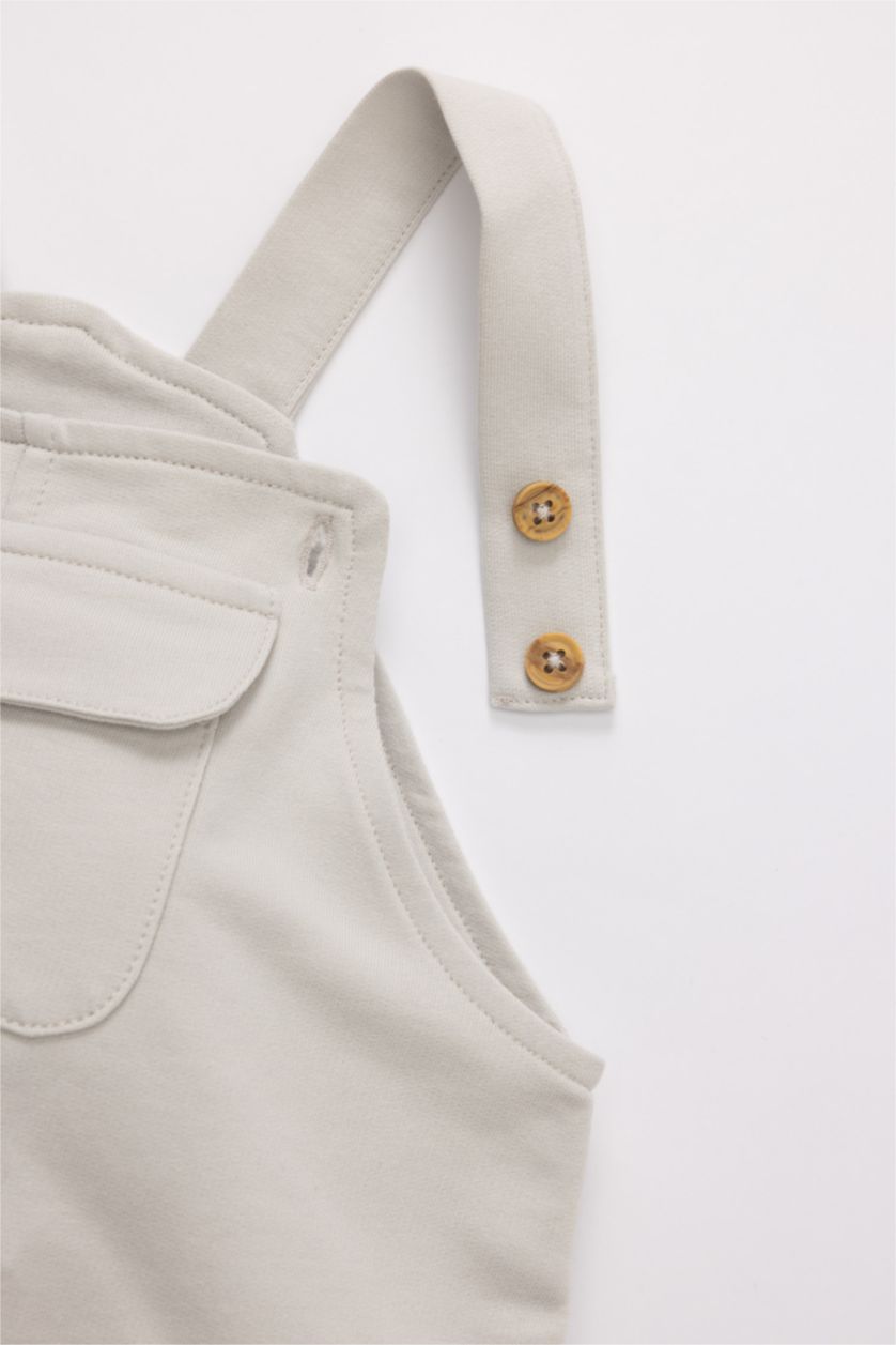 BABY GIRL Light Grey Baby Boy Newborn Salopet Jumpsuit