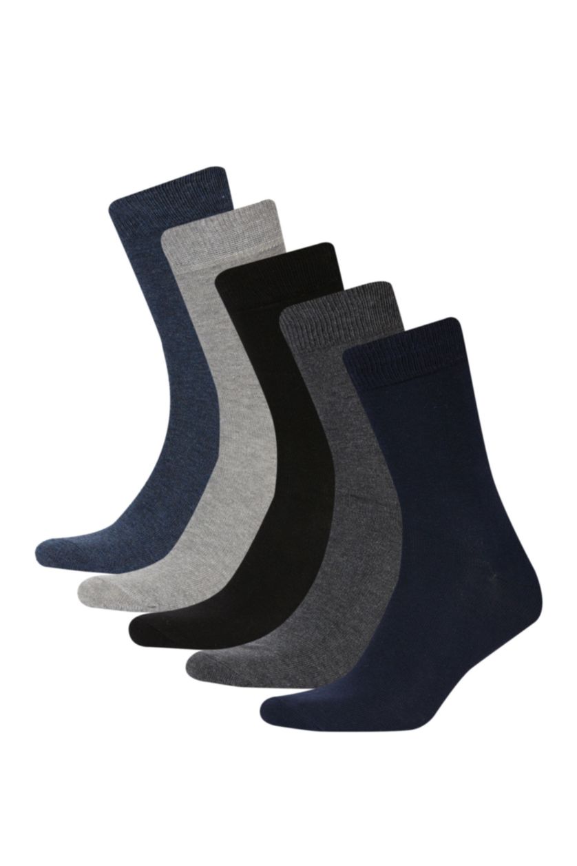 Erkek Karma Erkek 5'li Pamuklu Uzun Çorap
