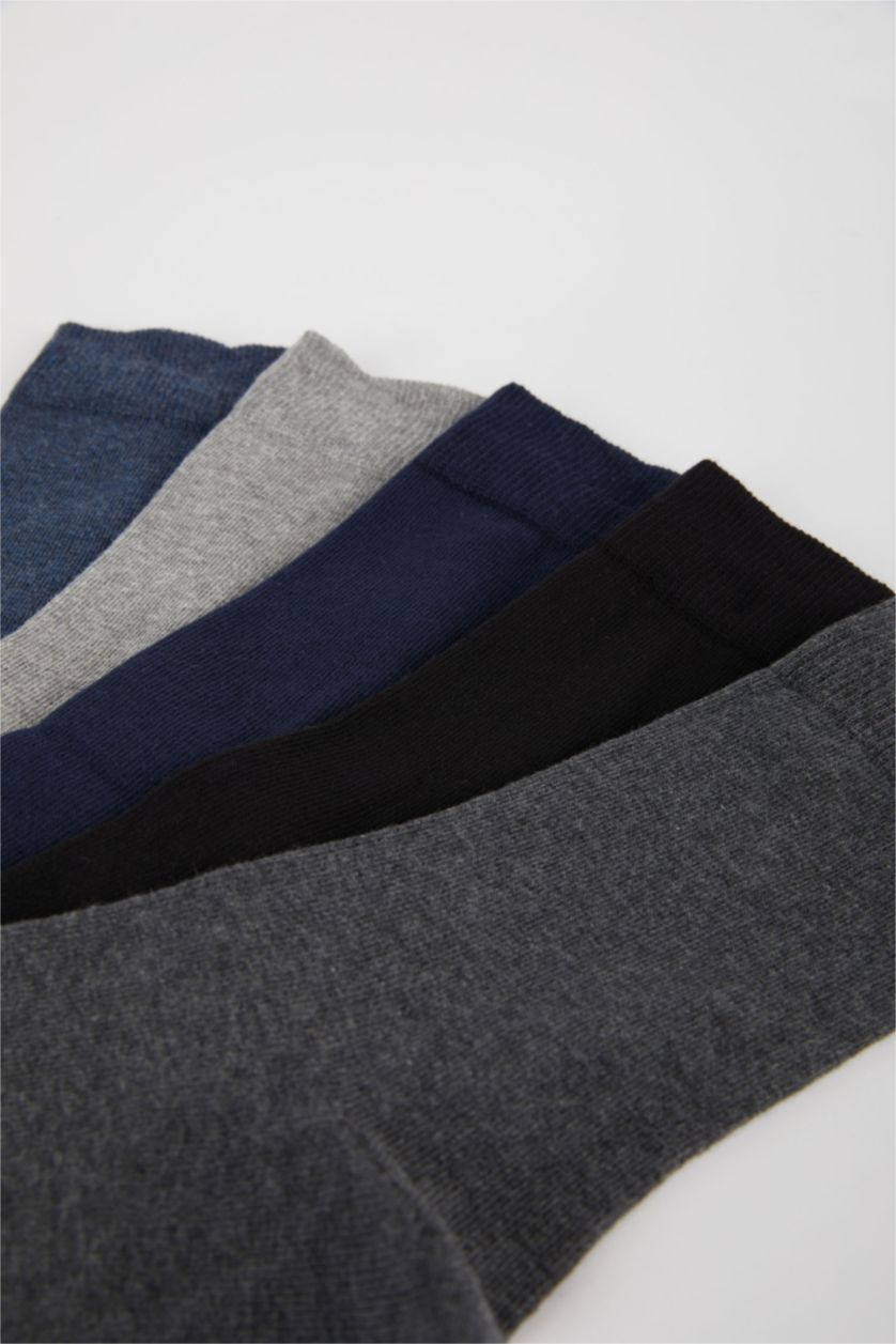 Erkek Karma Erkek 5'li Pamuklu Uzun Çorap