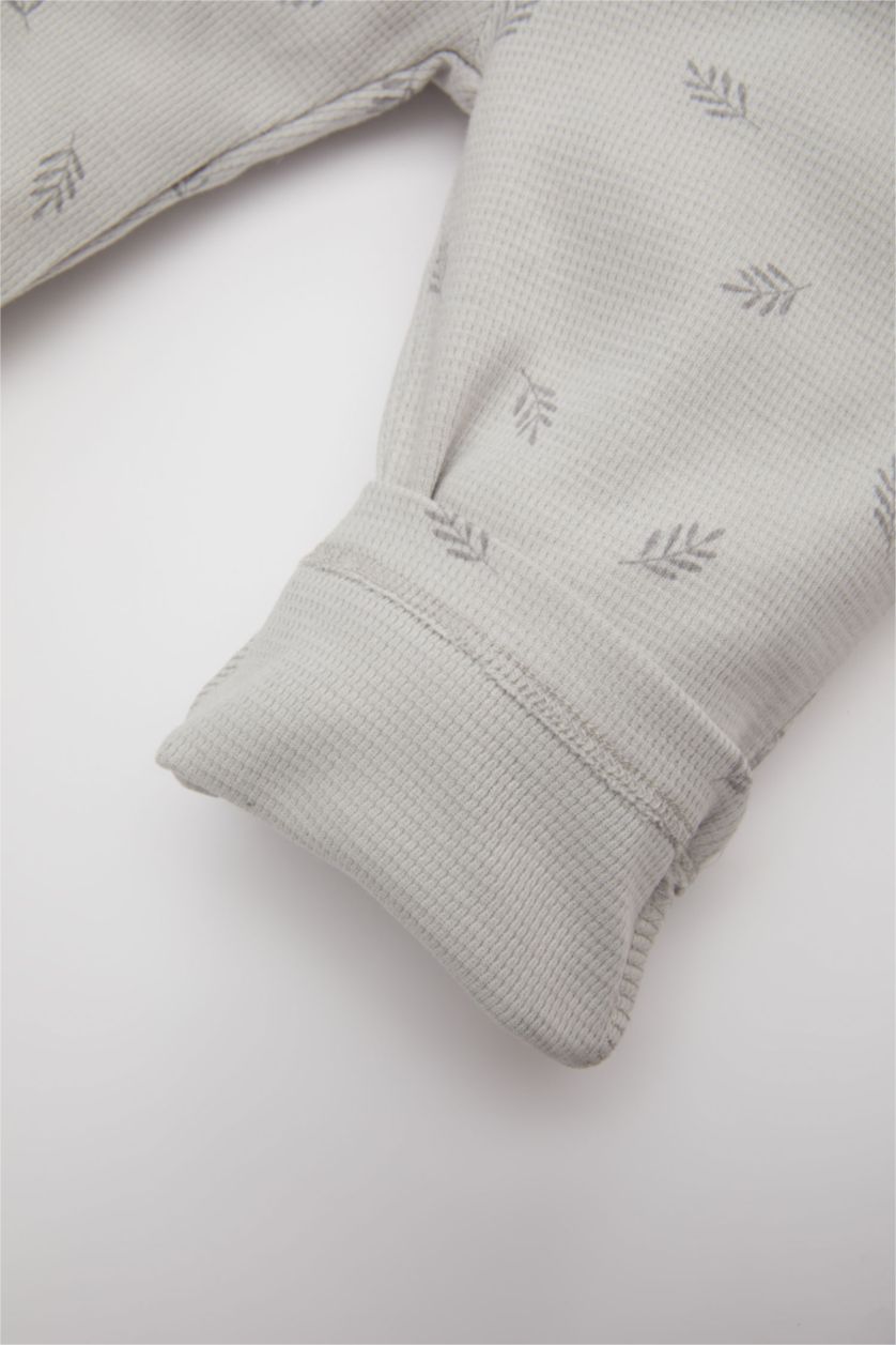 BABY GIRL Light Grey Regular Fit Printed Trousers