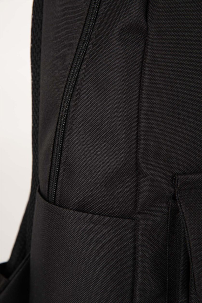 Erkek Siyah Erkek Su İtici Kumaş Sırt Çantası