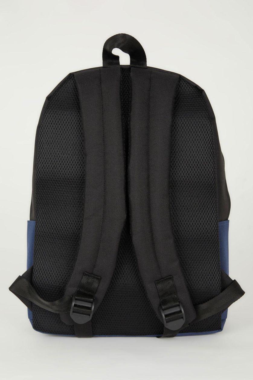 Erkek Lacivert Erkek Su İtici Kumaş Sırt Çantası