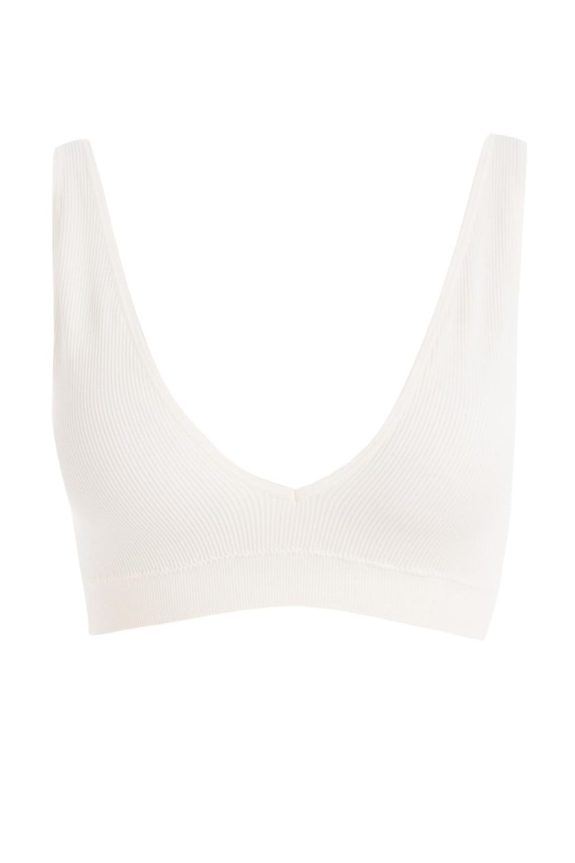 Kadın Kırık Beyaz Çıkarılabilir Pedli Pedli Bralet