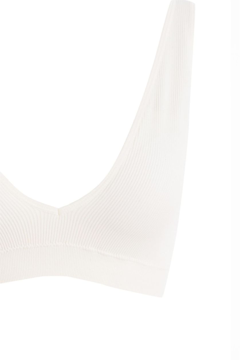 Kadın Kırık Beyaz Çıkarılabilir Pedli Pedli Bralet