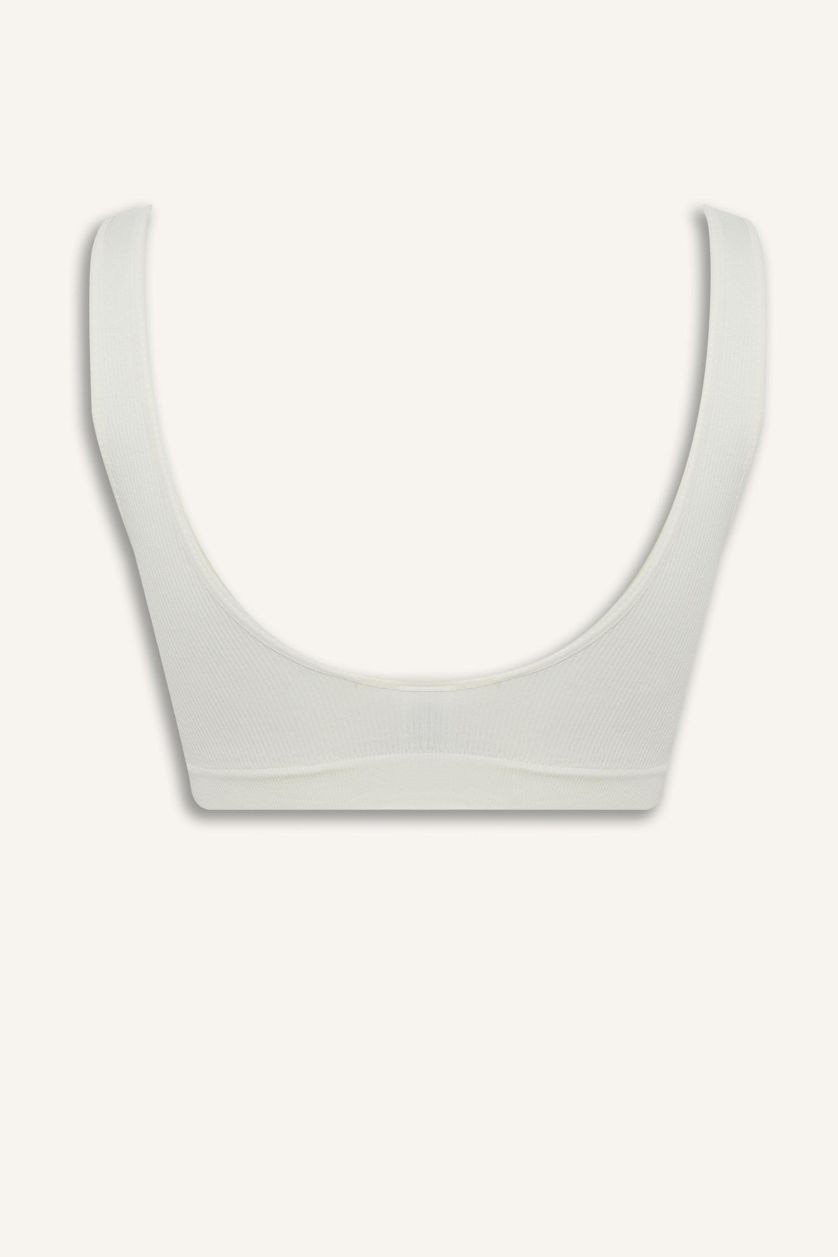 Kadın Kırık Beyaz Çıkarılabilir Pedli Seamless Bra