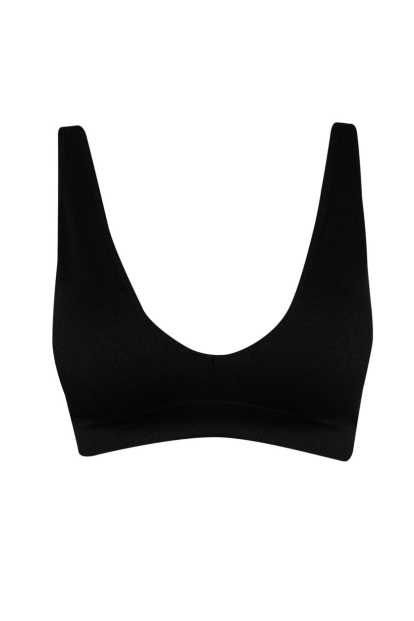 WOMAN Black Removable Padded Seamles Bra