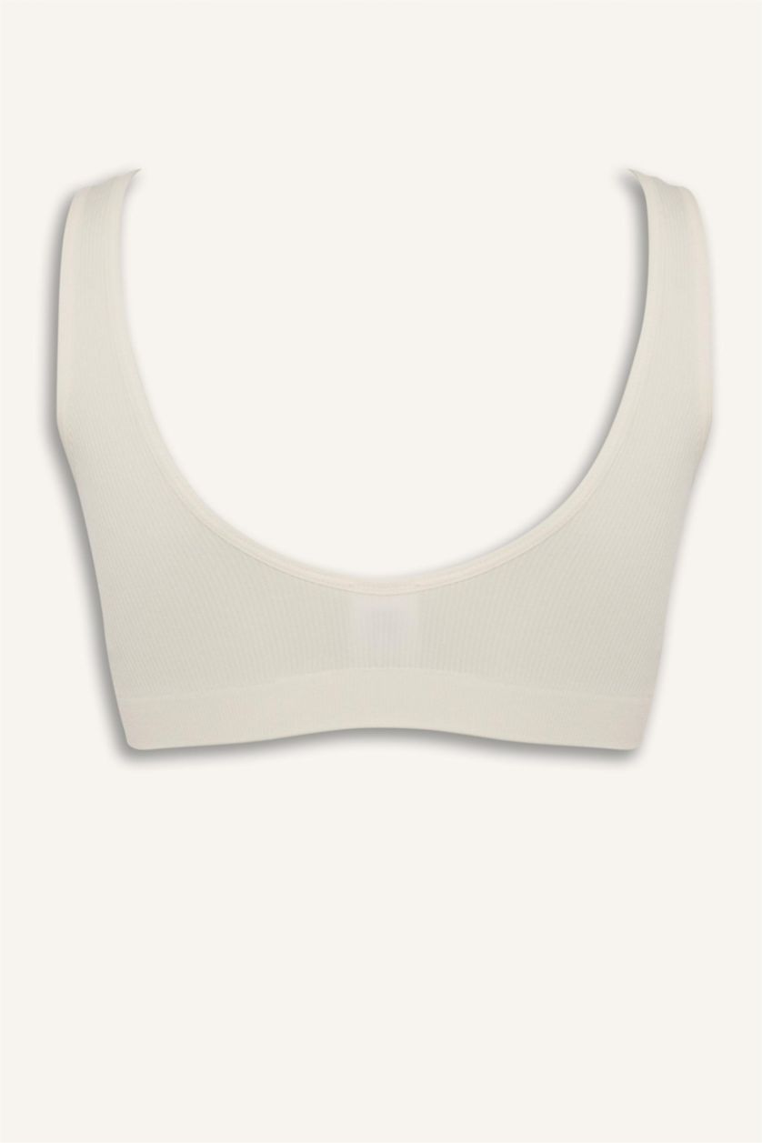 WOMAN Ecru Removable Cup Pad Free Seamless Bra