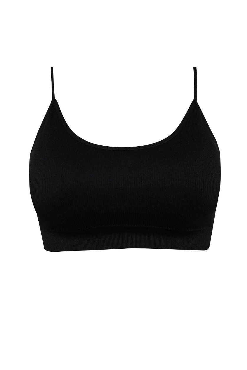 WOMAN Black Fall in Love Removable Padded Seamles Bra