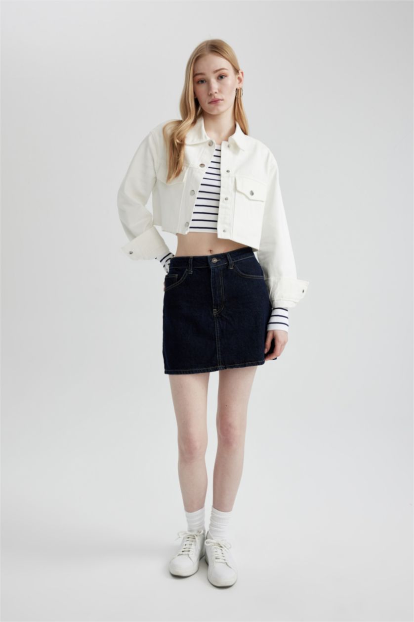 FEMME Écru Chemise Oversize À Manches Longues en Gabardine