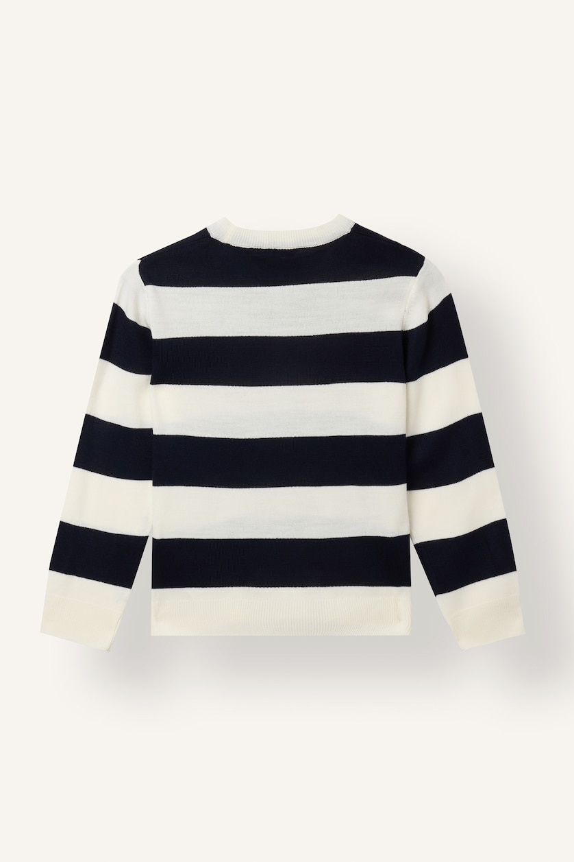 DJEM & ADOLESHENTË Ecru Melange Boy Regular Fit Crew Neck Pullover