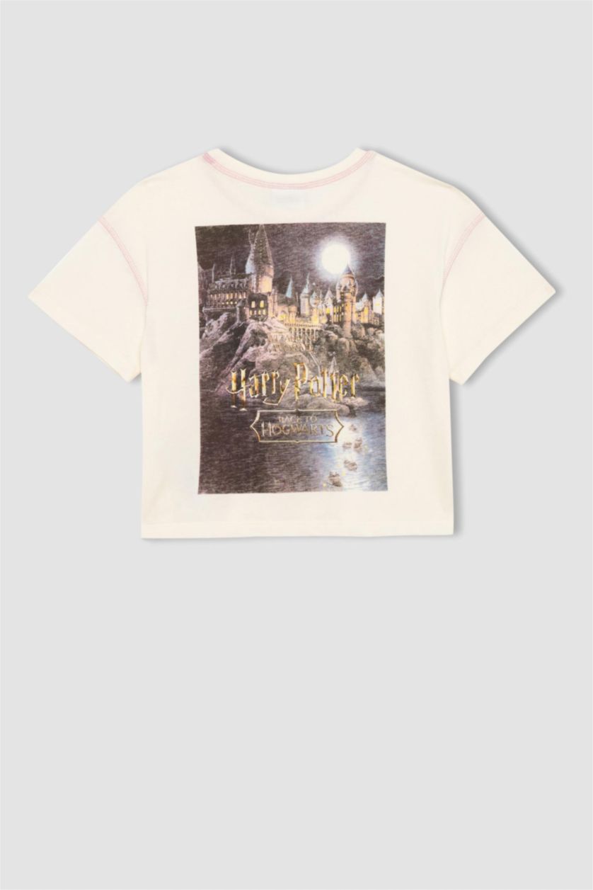 Girls & Teens Ecru Girl Harry Potter Relax Fit Short Sleeve T-Shirt