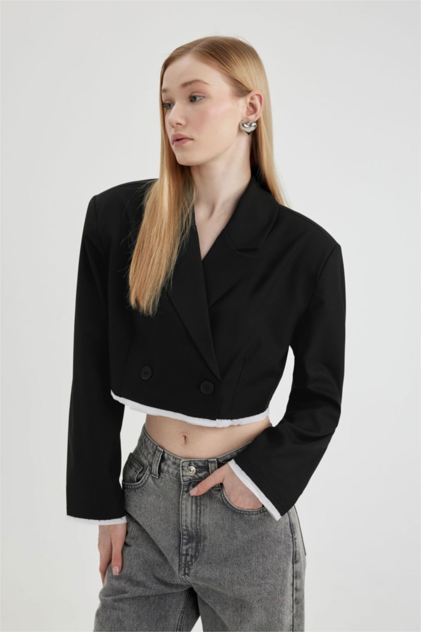 Kadın Siyah Oversıze Blazer Ceket