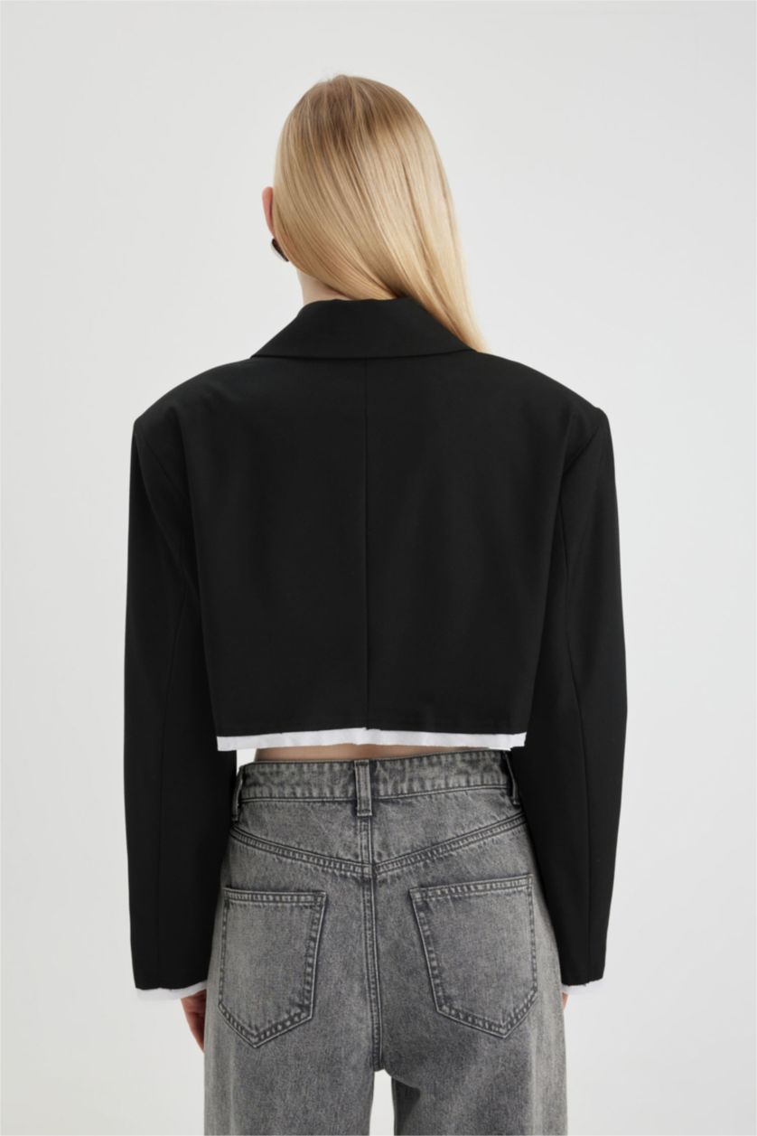 Kadın Siyah Oversıze Blazer Ceket