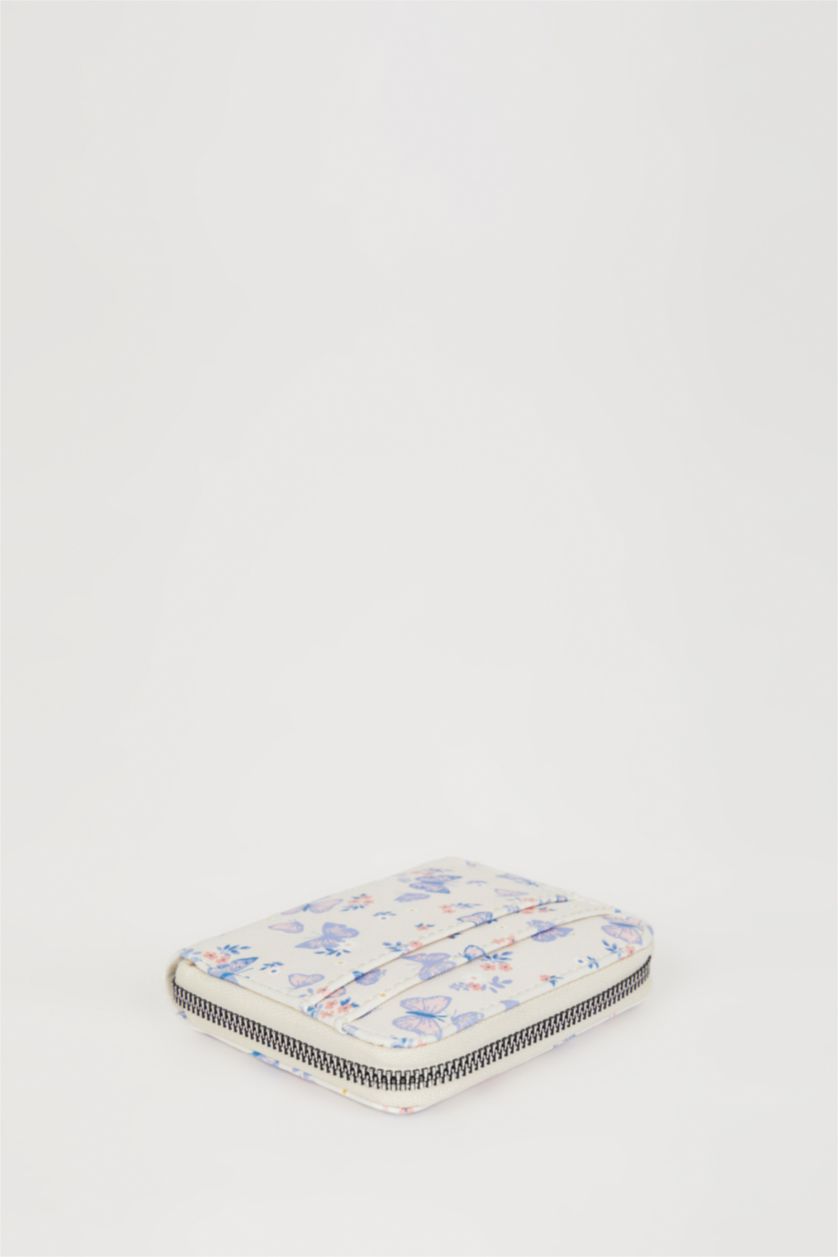 Woman Beige Woman Faux Leather Wallets