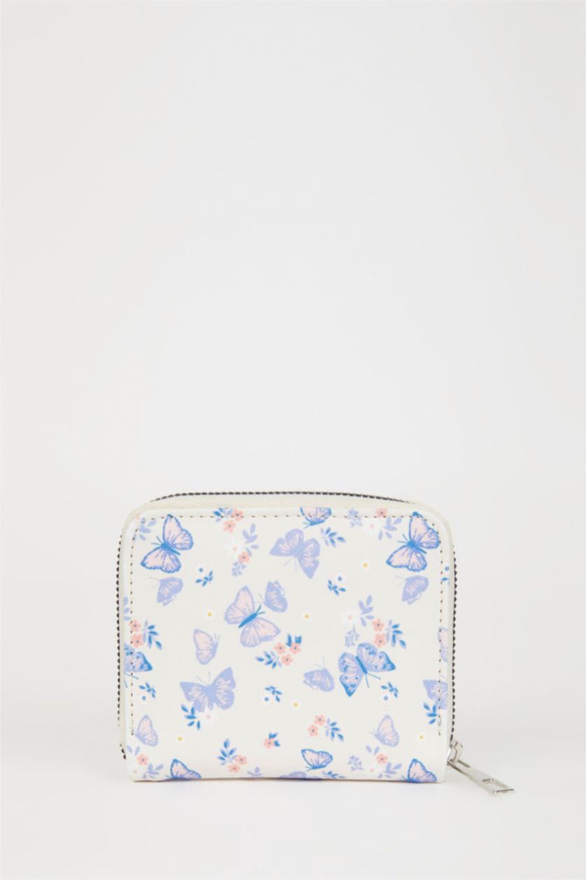 Woman Beige Woman Faux Leather Wallets