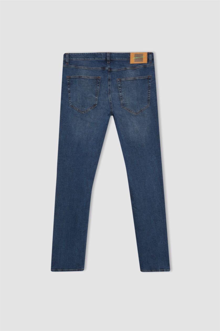 MAN Dark Blue Pedro Slim Fit Normal Waist Narrow Leg Jeans