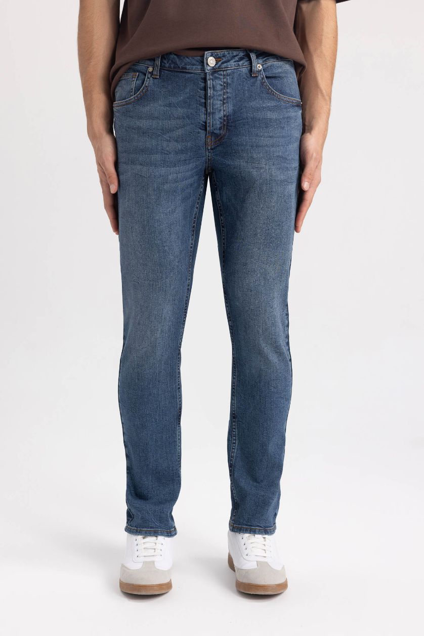 MAN Blue Carlo Skinny Fit Extra Slim Fit Normal Waist Jeans