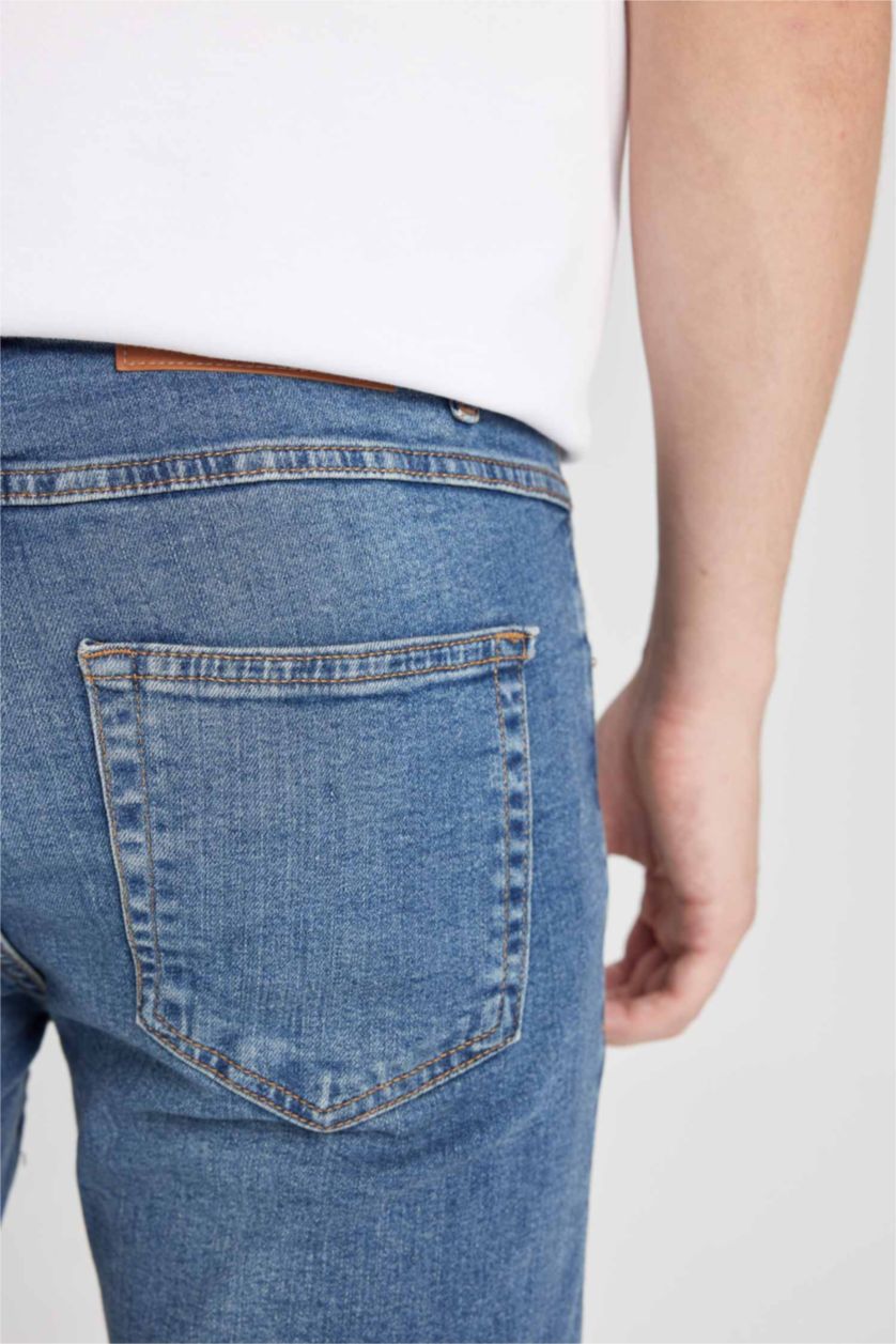 MAN Blue Carlo Skinny Fit Extra Slim Fit Normal Waist Jeans