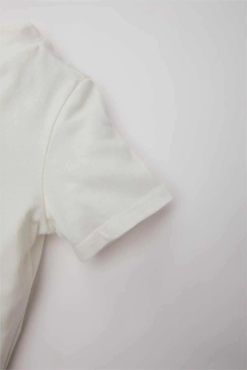 BABY BOY White Baby Boy Snoopy  Cotton 2 Piece Pajama Set