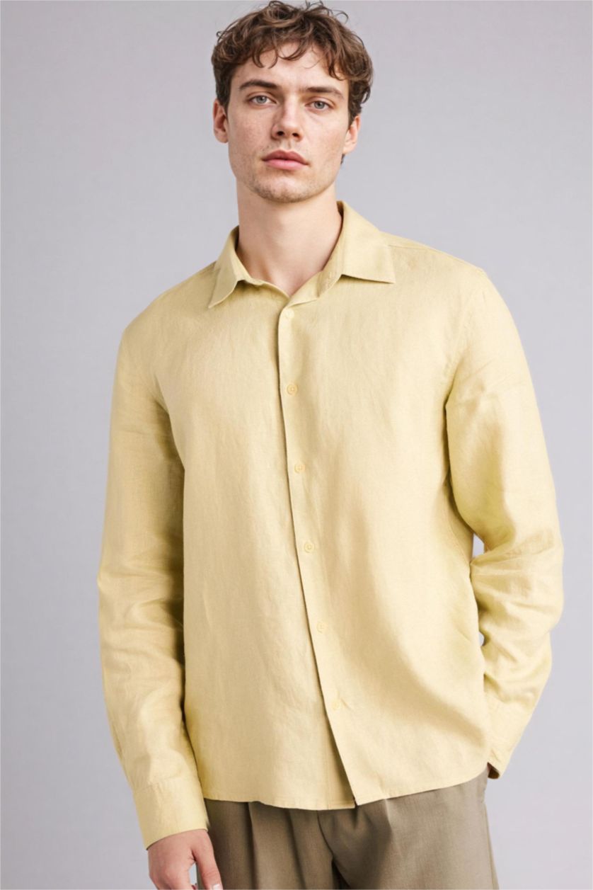 MAN Beige Man Long Sleeve Shirt