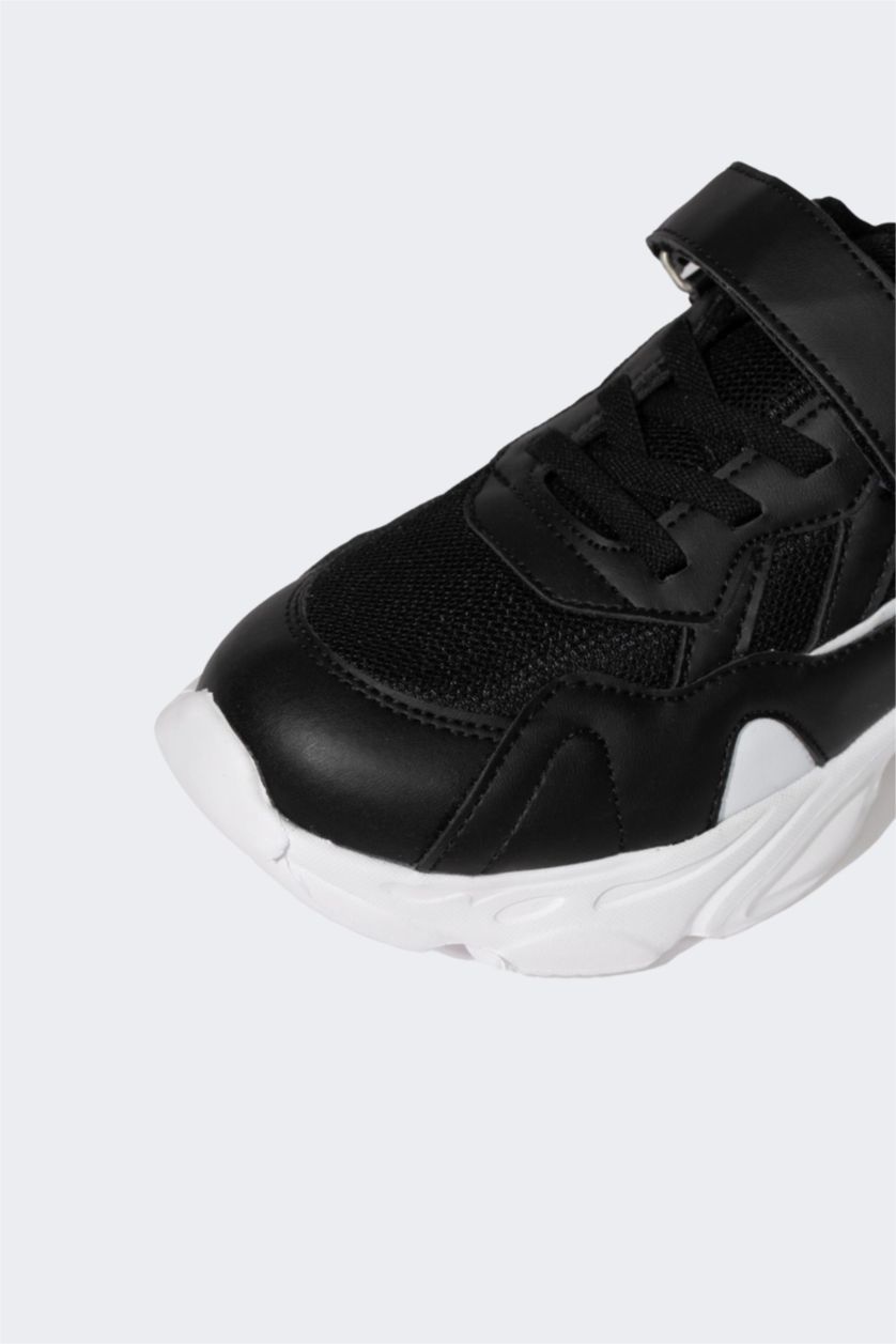 Kız Çocuk - Genç Kız Siyah Unisex Kalın Taban Spor Ayakkabı