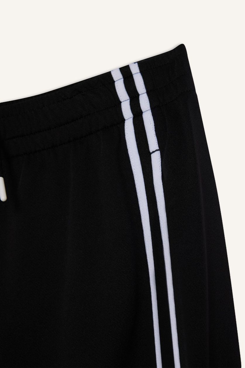 Man Black DeFactoFit Fast Drying Standard Fit Sports Heavy Fabric Shorts